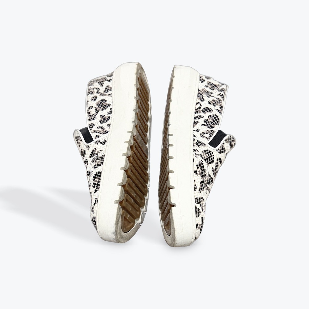 Vionic Dinora Leopard Print Snakeskin Embossed Slip On Platform Sneakers 7 - Picture 2 of 8